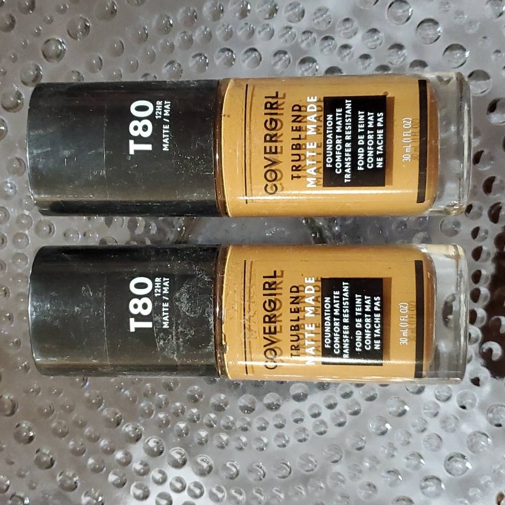 Covergirl Trublend MATTE Made Foundation T80 - Toasted Caramel Bundle of 2
